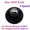 For Citroen Berlingo III MK3 For Peugeot Partner 2008-on New PU Leather Gear Shift Knob Lever Stick Gaiter Boot Cover  Car Parts