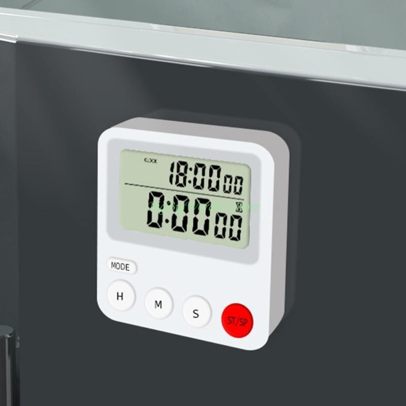 24TE Countdown Timer with Magnet for Home Bedroom Office Alarm Clock Digital Timer