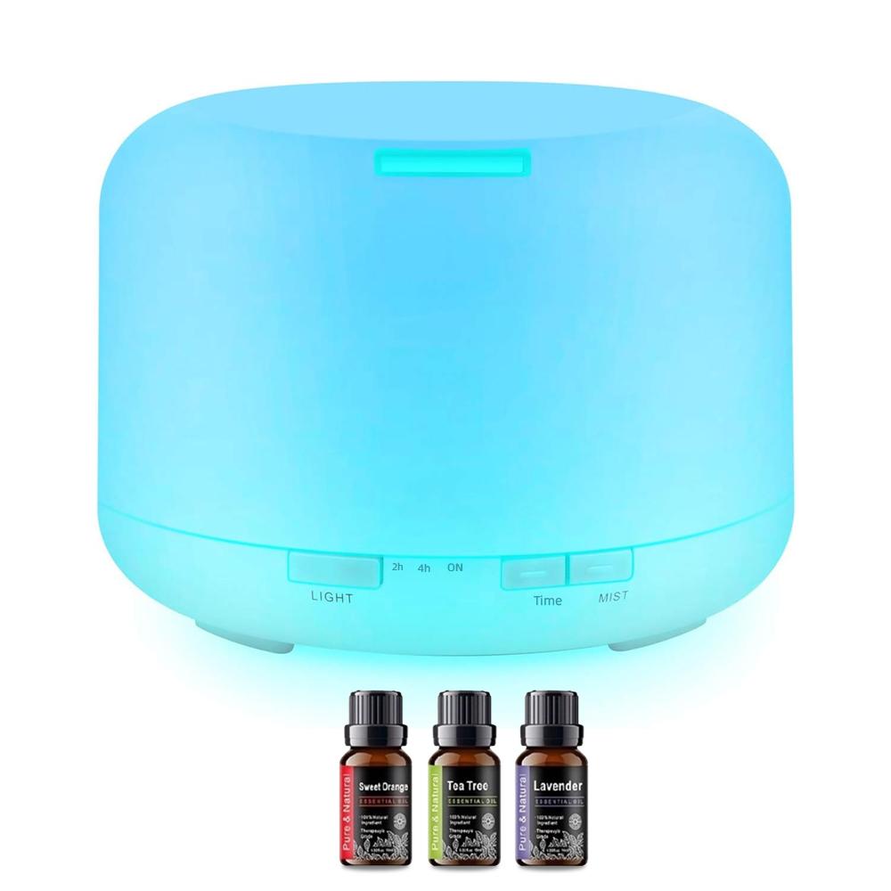 

300ML Essential Oil Diffuser Humidifiers Ultrasonic Aromatherapy Diffusers with 3 oils none