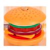 Wooden Play Food Set: French Fries, Hamburger, Bread & Pizza for Kids' Educational Role Play