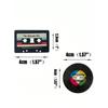 Vintage Fridge Magnets, Cassette Tape And Record Style,Home Refrigerator Decoration,Office And Household Desktop Ornament