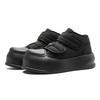 Autumn and winter new simple Velcro small black shoes thick soles piled thickened warm big head cotton shoes