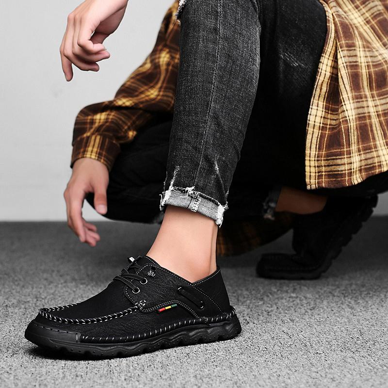 Kožené boty Ležérní společenské boty pro muže Společenské Tenisky Pánské Mokasíny Mokasín Tenisky Pánské Designérské