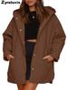 Casaco de Inverno Feminino Ins Casual Acolchoado Com Capuz Leve para Mulheres