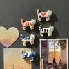 Cat Fridge Decorations 5Pcs Cartoon Refrigerator Magnet Set, Hand-painted Kitten for Whiteboard Photo Holders Locker Whiteboard, Kitchen Decoration