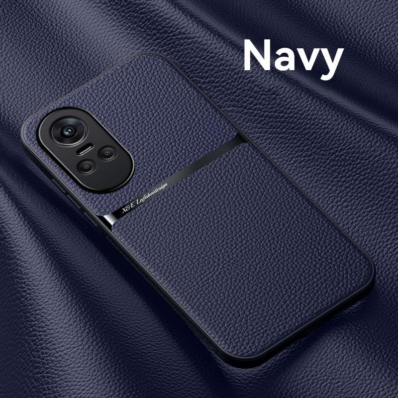 Luxury Solid Color Bumper Leather Phone Case For OPPO Find X6 X5 X3 Pro Shockproof Soft Back Cover For Reno 8 10 9 6 5 Pro Plus