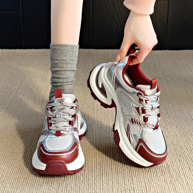 Thick-soled Heightening Silver Women's New Spring and Summer Small Casual Sports Women's Shoes