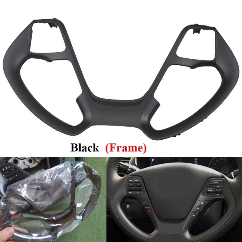 Molded Overlay Trim for K3S Steering Wheel Button Area, ABS Surround Frame with Open Access Layout for K3S Interior Update