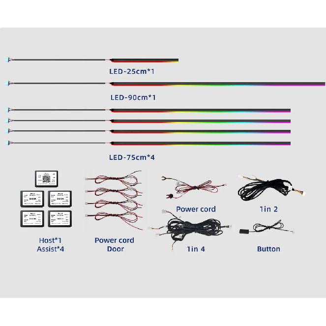 Best Quality Ambient Light Car Kit 26 in 1/24 in 1/18 in 1 Interior Led Lights Symphony Car Led Lamp for 98% Car