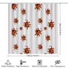 Ocean Octopus Shower Curtain Sea Life Bathroom Decor Nautical Shower Liner Waterproof Vintage Coastal Home Decor
