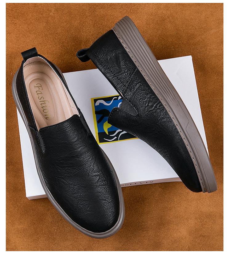 3315 Unisex Cowhide Loafers: Slip-on, Low-top, Casual, Handmade Shoes for Spring & Summer.