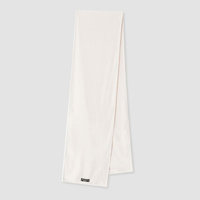 

Симметричный процентный джерси шарф / Кремовый F