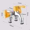 Outdoor Garden Water Faucet Hose Lightweight Convenient Outside Spigot for Laundry