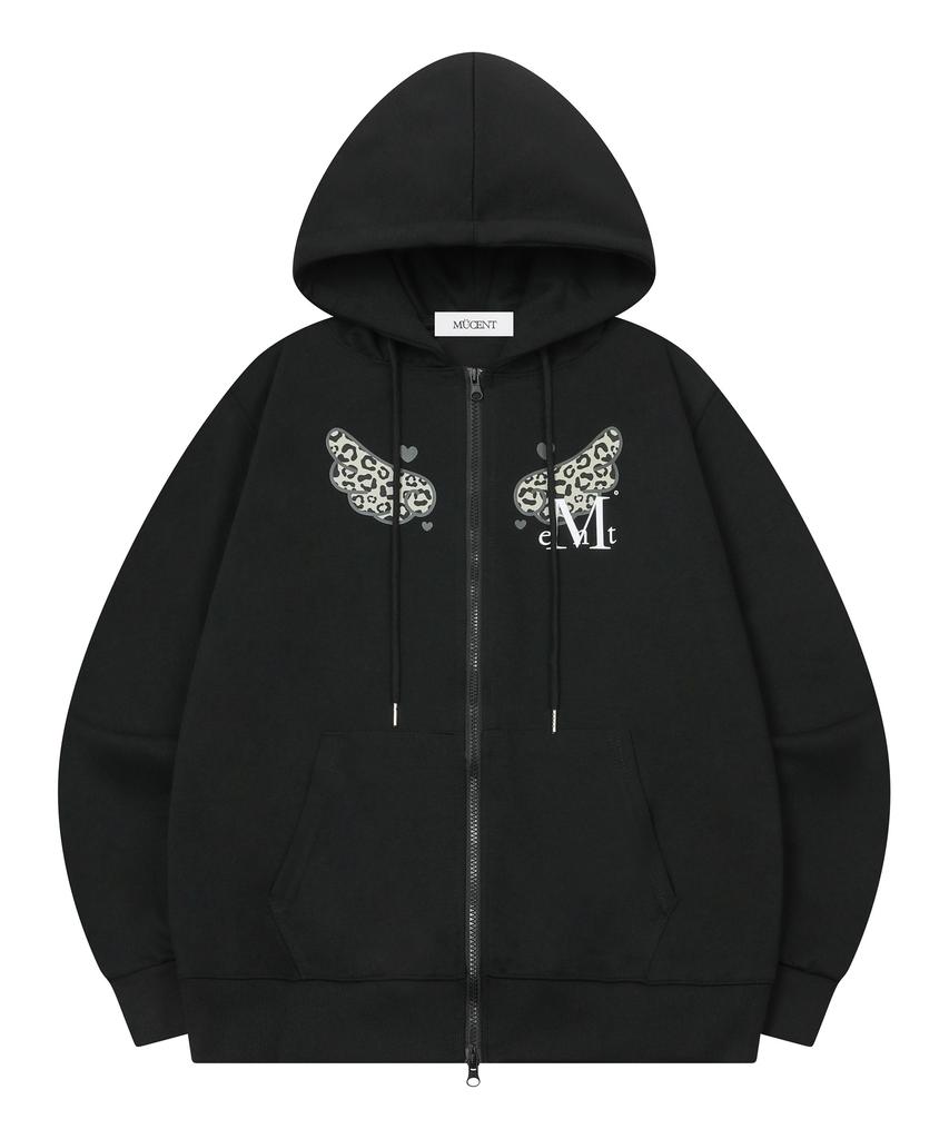 Mucent Sar Leopard Angel Hoodie Zip-Up Unisex (2 Colors)