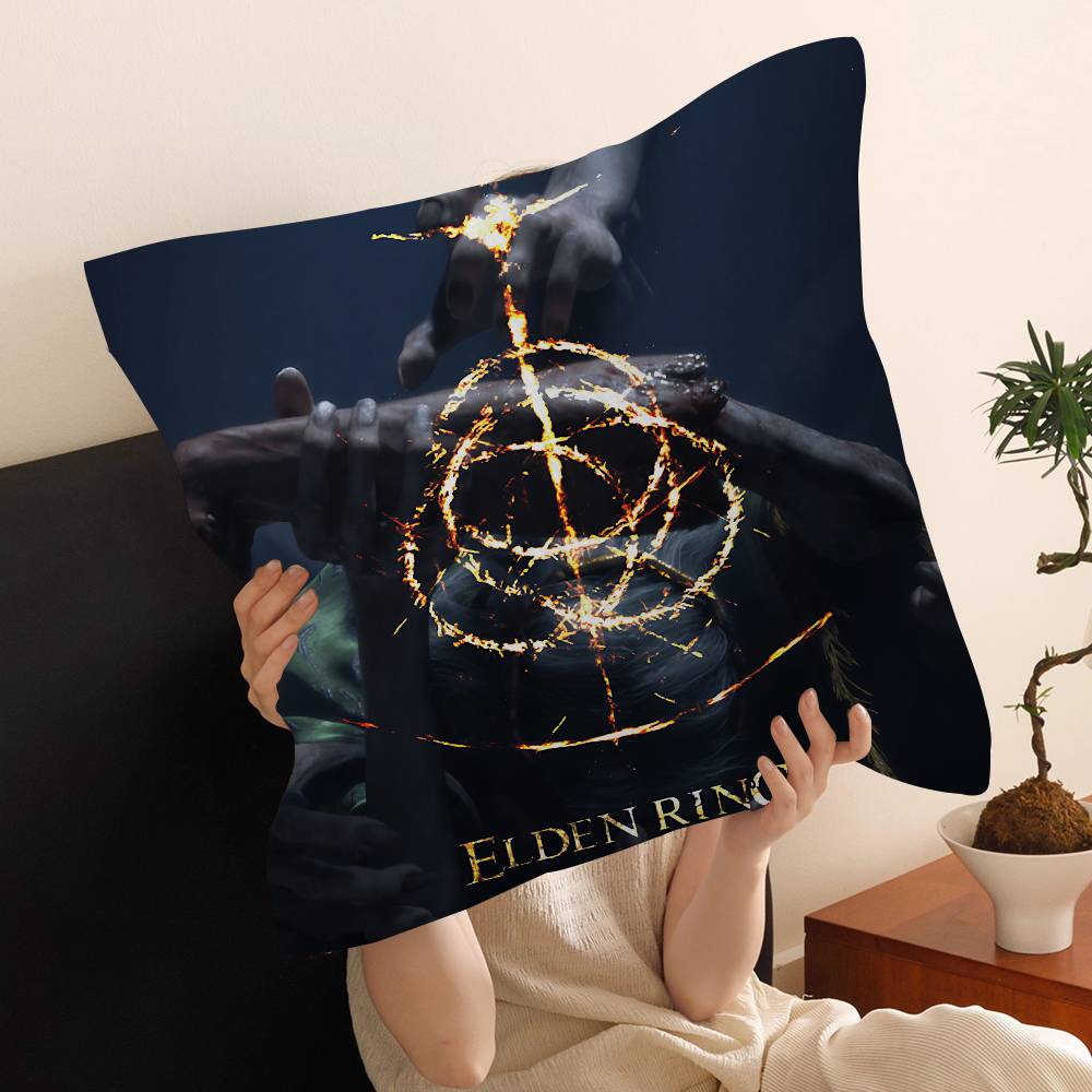 Classic E-Eldenes Hot Games R-Ring Pillow Anime Pillow Sofa Bed Head Pillow Cover Cushion Cover 45x45 Cm Fashion