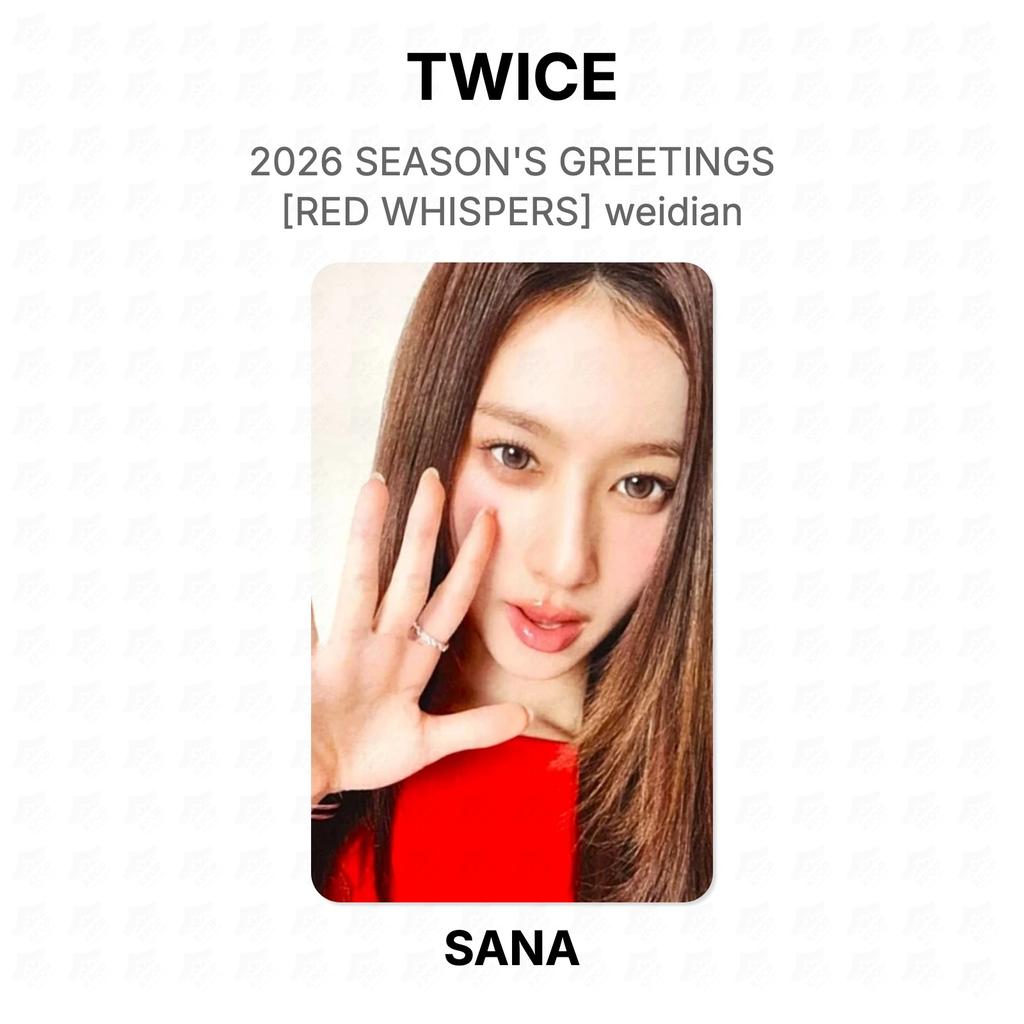 TWICE 2026 SEASON'S GREETINGS [RED WHISPERS] weidian Official Photocard