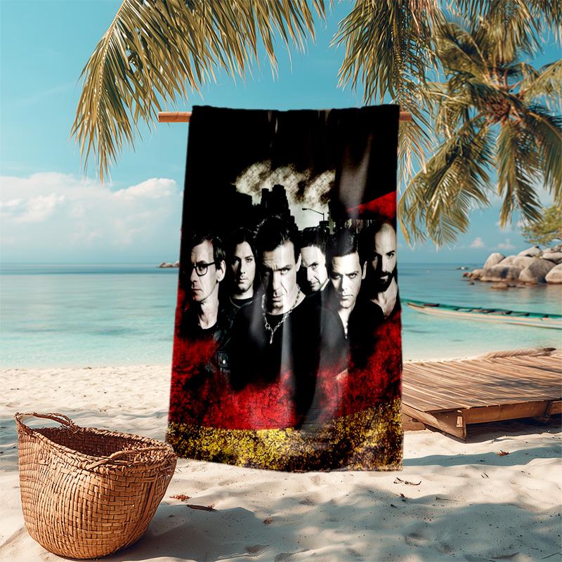Till Lindemann, Lead Singer of the German Heavy Metal Rock Band Rammstein, Outdoor Camping Vacation Swimming Beach Scarf Decorative Blanket F15