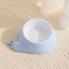 Pet Bowl with Anti-Slip Mat Base Stable Non-Slip Cat Food Bowl Tilted Design Rounded Arc Smooth Edges Pet Cat Feeding