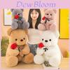 Plüschteddybär mit Rosenmotiv – ideales Geburtstagsgeschenk für Teenager und Erwachsene