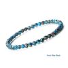New Blue Malachite Natural Stone Bracelets Women Men Chakra Prayer Mala Buddhist Beads Bracelet Bangle Yoga Strand Charm Jewelry