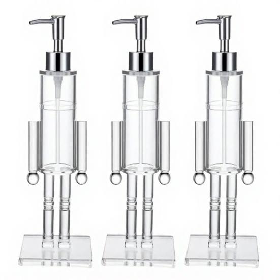 Diótörő Szappanadagoló Átlátszó Karácsonyi Kézi Szappan Üveg Újratölthető Mosófolyadék Lemosó Pumpa Ünnepi Fürdőszoba Konyha Dekoráció