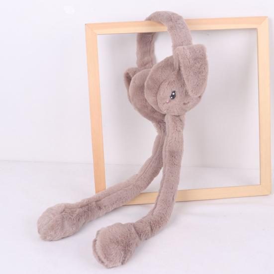 Jumping Earmuffs Fine Plush Cold-resistant Rabbit Design Winter Warm Ear Warmer for Outdoor