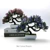 Hot Selling Artificial Flowers Bonsai Green Pot Guest-Greeting Pine Bonsai Simulation Potted Plant Ornament for Home Decor
