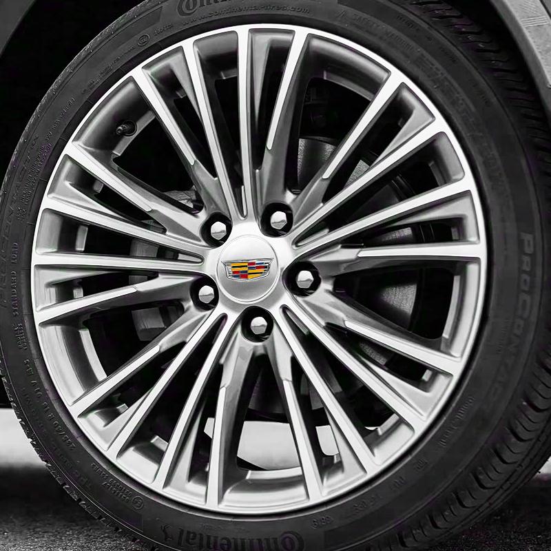 3D For Cadillac Escalade Deville CTS CT5 XT5 XTS XLR BLS SLS STS ATS 67mm 4pcs Car Wheel Center Hub Caps Cover Emblem Accessorie