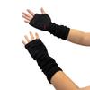 Y2K Fingerless Gloves for Women Fashion Knitting Arm Sleeves Decorative Gloves for Teens Girl Casual Plush Hand Gloves