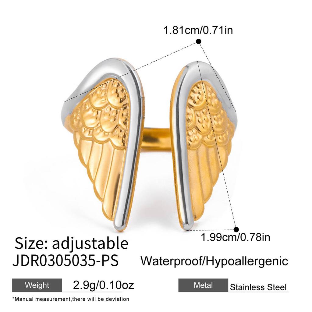 Titanium Steel Ring Mid-Ancient Light Luxury Ring Stainless Steel Ornament Women's High-Grade Jewelry Non-Fading Ring
