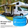 Wasserdichte RV-Abwasserschlauch-Aufbewahrungstasche mit Doppelreißverschluss-Halter für Abfallwerkzeuge, Camping-Septik-Elektrokabel-Organizer-Beutel