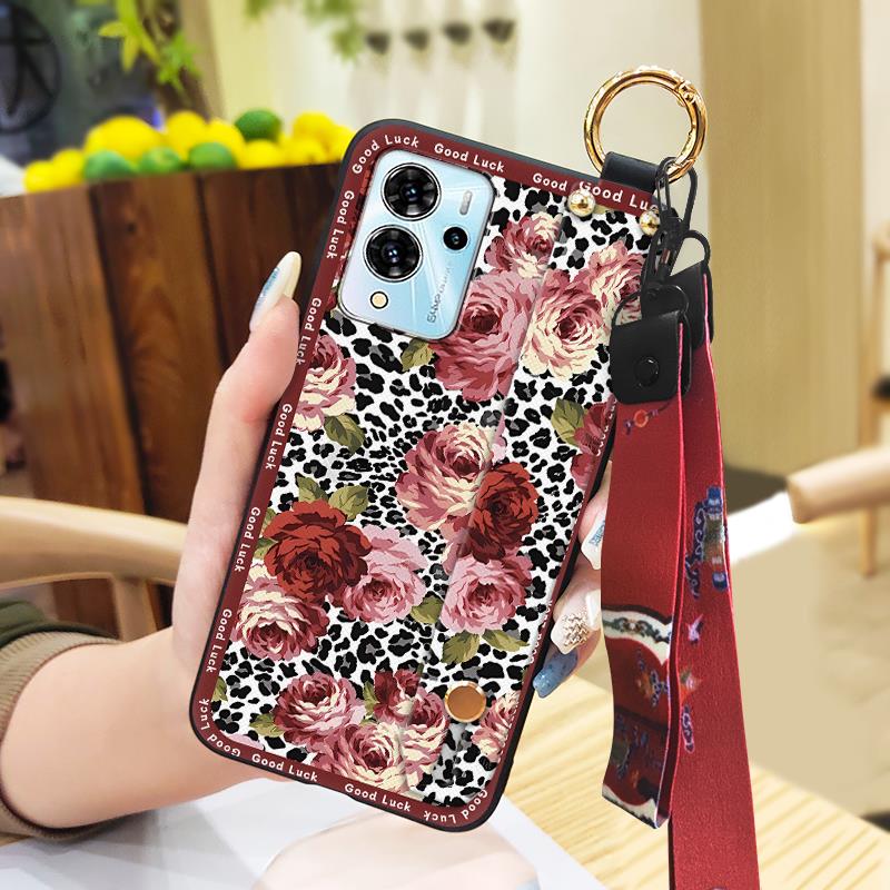 Silicone Dirt-resistant Phone Case For ZTE Blade V40 Pro Durable Waterproof Wristband Anti-dust Shockproof Elderly Lady