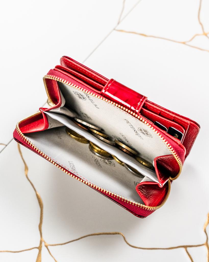 Women's leather wallet PTN 76115-BFBC-8232 Red