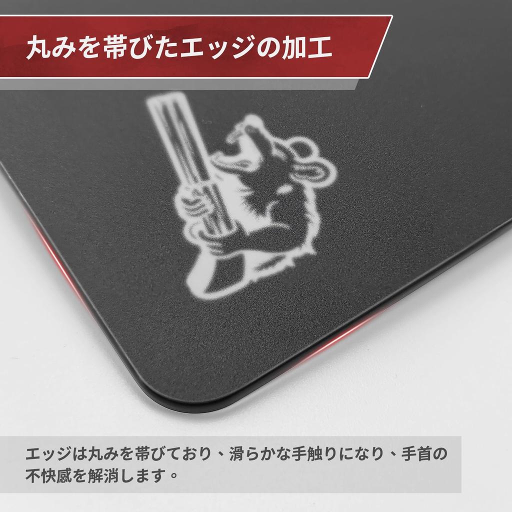 SIROOLAC Glass Gaming Mouse Pad 320mm X 360mm FPS Game Special Tempered Glass Durable 3mm Thickness Allows You To Aim At Your Opponent Accurately and