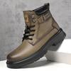 Fashion Men's Outdoor Autumn and Winter Boots Fashion Designer Style Work and Office Business High Quality Street Walking Shoes Hot