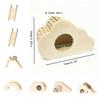 Decorative Wooden Hamster Ladder Wood Hamster Toy Staircase Hamster Climbing Ladder  for Playing
