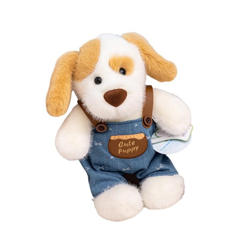 

Плюшевая игрушка собака в комбинезоне для детей, подарок и декор для спальни