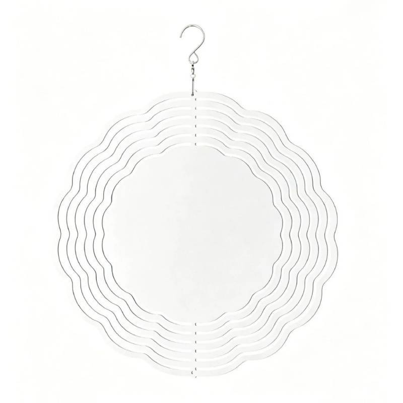 Aluminum Diy Heat Transfer 3d Wind Chime Hanging Ornament For Home Decor And Gift