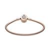 Moments Sparkling Crown O Snake Chain Bracelet 589046C01