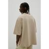 H M Boxy FiT wasHed T sHirT ligHT Beige
