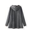 Damenmode Winter Kapuzenjacke Locker Bedruckt Langarm Baumwolle