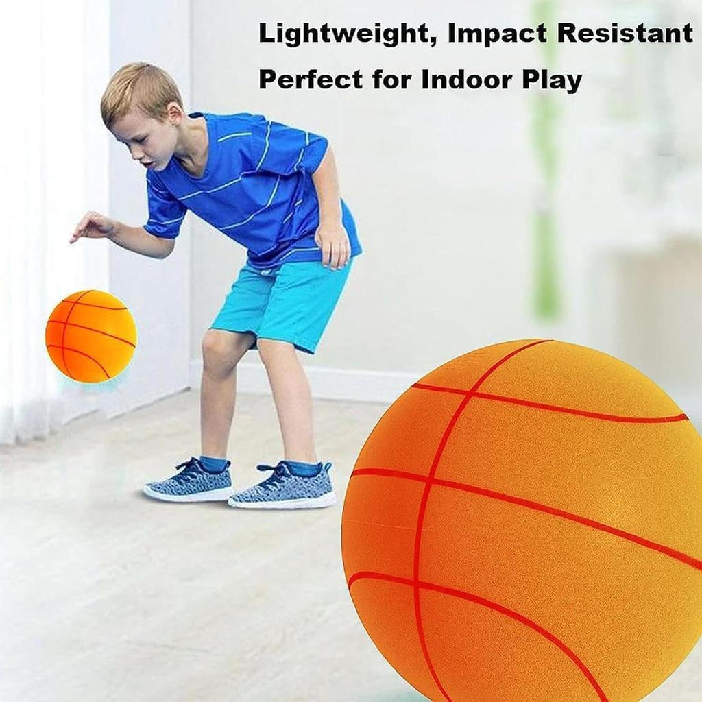 Children's Noiseless Indoor Basketball Training Ball - Elastic Sports Toy, Non-Crumb Ball