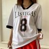 New ArriValS Open Run Women S Color Block V Neck LeTTering looSe FiT T ShirT