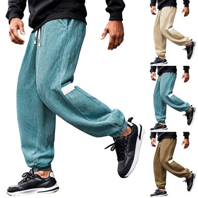 Men's Corduroy Straight Leg Casual Sweatpants