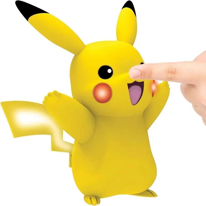 Pokemon Action Figur Pikachu Glumanda Anime Figur Akusto-Optisches Modell Ornamente Box Spielzeug