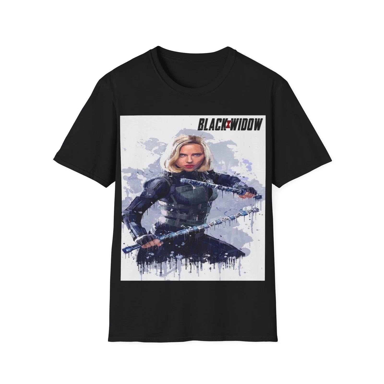 Black Widow Shirt | Superhero Graphic Tee | Top Quality 3XL