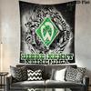SV Werder Bremen Wandbehang Bedruckte Stoffdecke Dekorative Wandteppiche für Schlafzimmer Wohnzimmer Heimdekoration