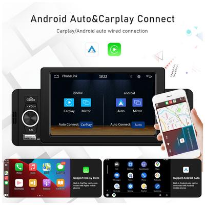 5 Inch HD Wireless CarPlay 1Din Video Multimedia MP5 Player Touch Screen Stereo Radio Car Radio Car BT/FM/USB/AUX
