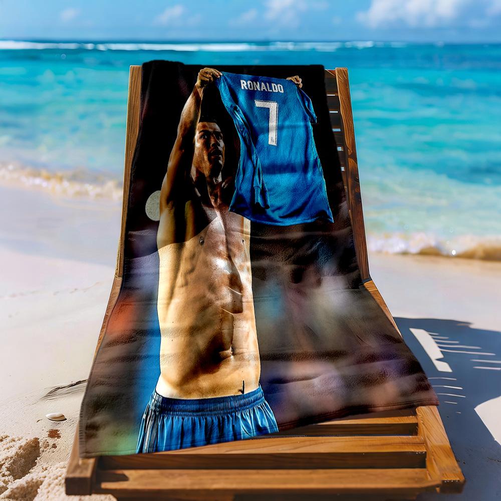 Cristiano Ronaldo Beach Towel Quickdry Soft Microfiber Comfortable Lightweight