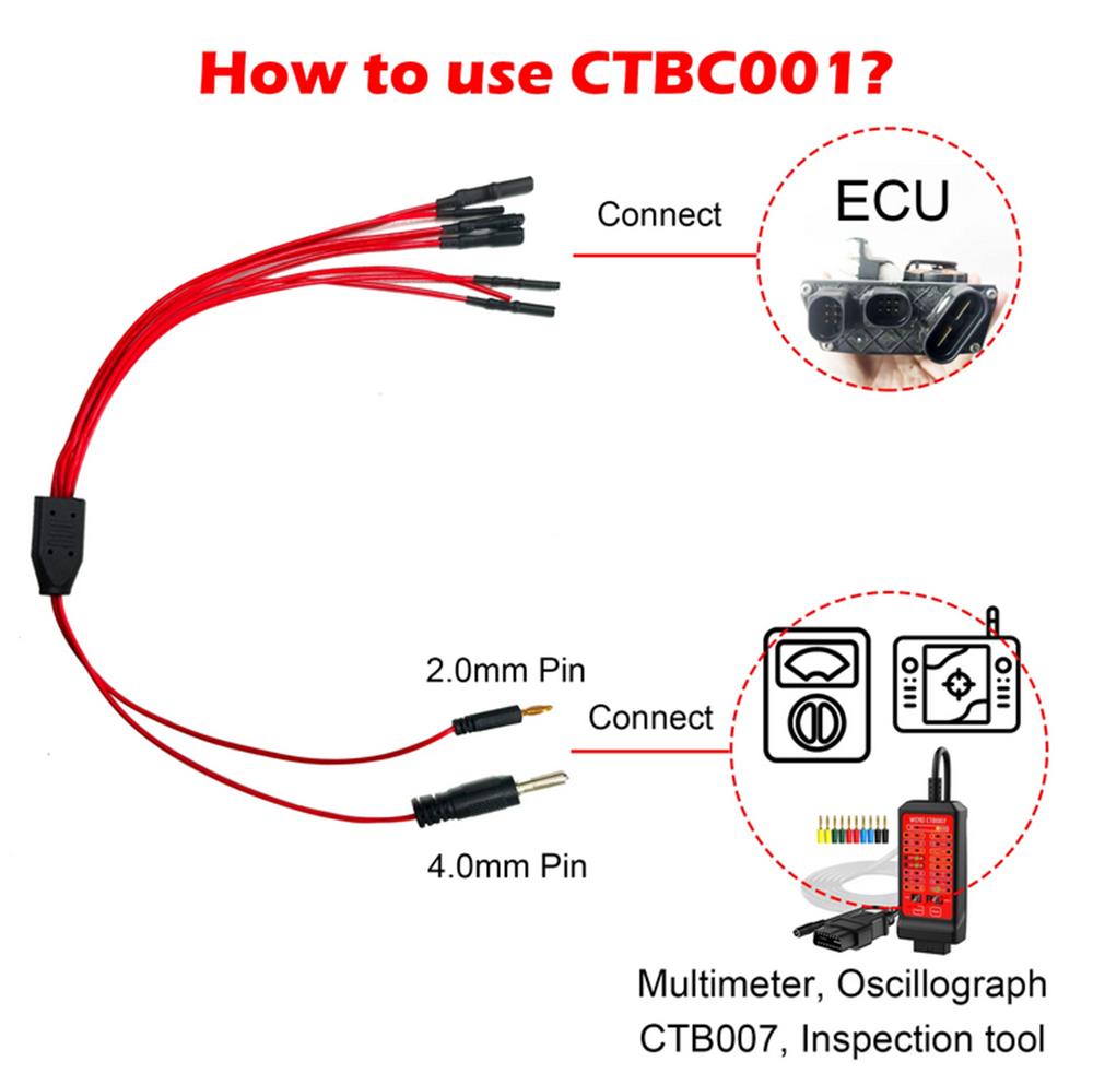 Jumper Wire ECU Cable Tool for Multimeter and Oscilloscope Test